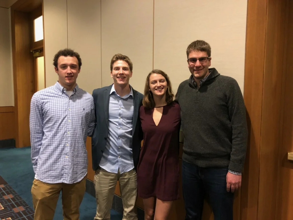 Connor, Austin, Amy, and Brian at MCSA Midwinters