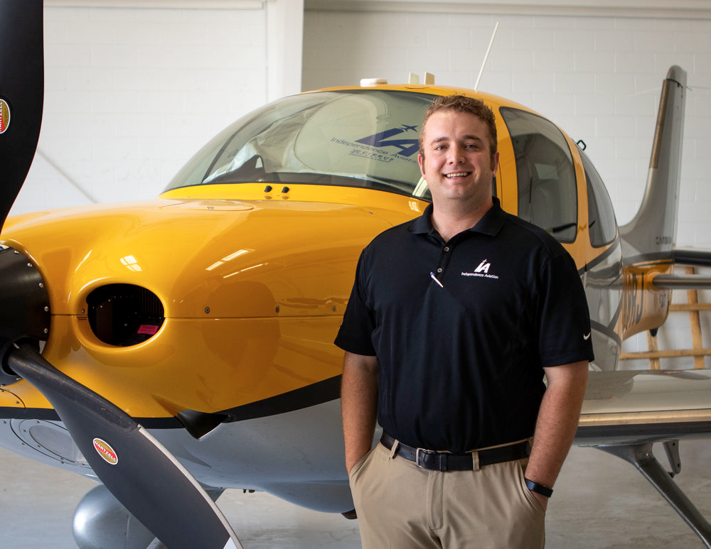Ian Howells | Assistant Chief Instructor - Ian started his flying career at Independence Aviation in 2014. Upon receiving his Private Pilot Certificate, he was hired as a Ground Support Representative, then eventually the Ground Operations Supervisor, while attaining his Instrument and Commercial. He then joined the flight program at Spartan College of Aeronautics and Technology in Tulsa, OK where he earned his CFI & CFI-I. He is currently pursuing his Bachelors in Aviation Flight there, while here in Colorado!