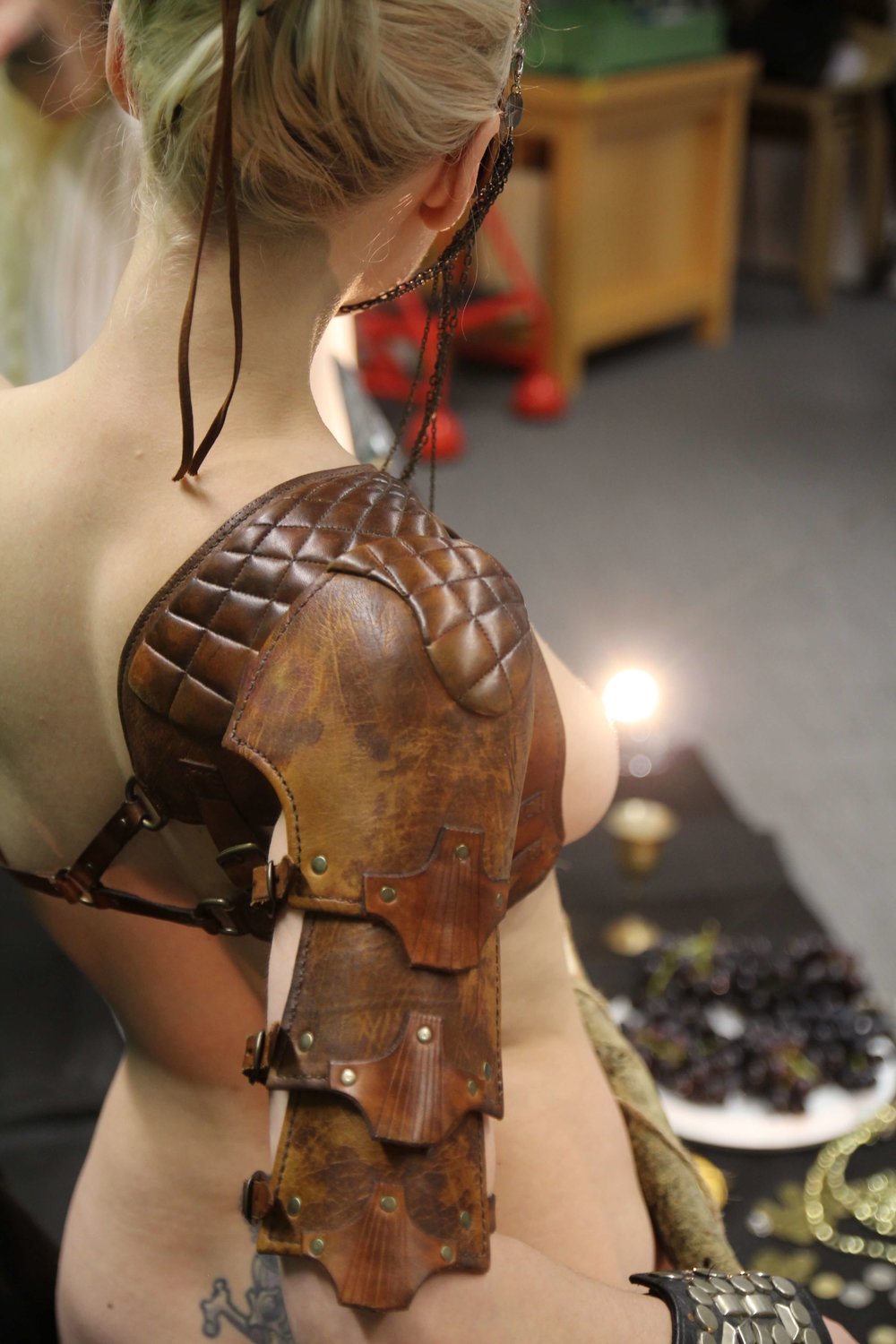 Manko in leatherwork by Rob Goodwin