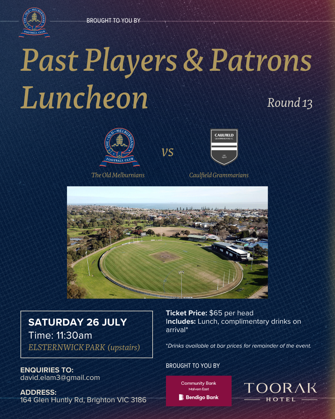 2025 Past Players & Patrons Lunch - July
