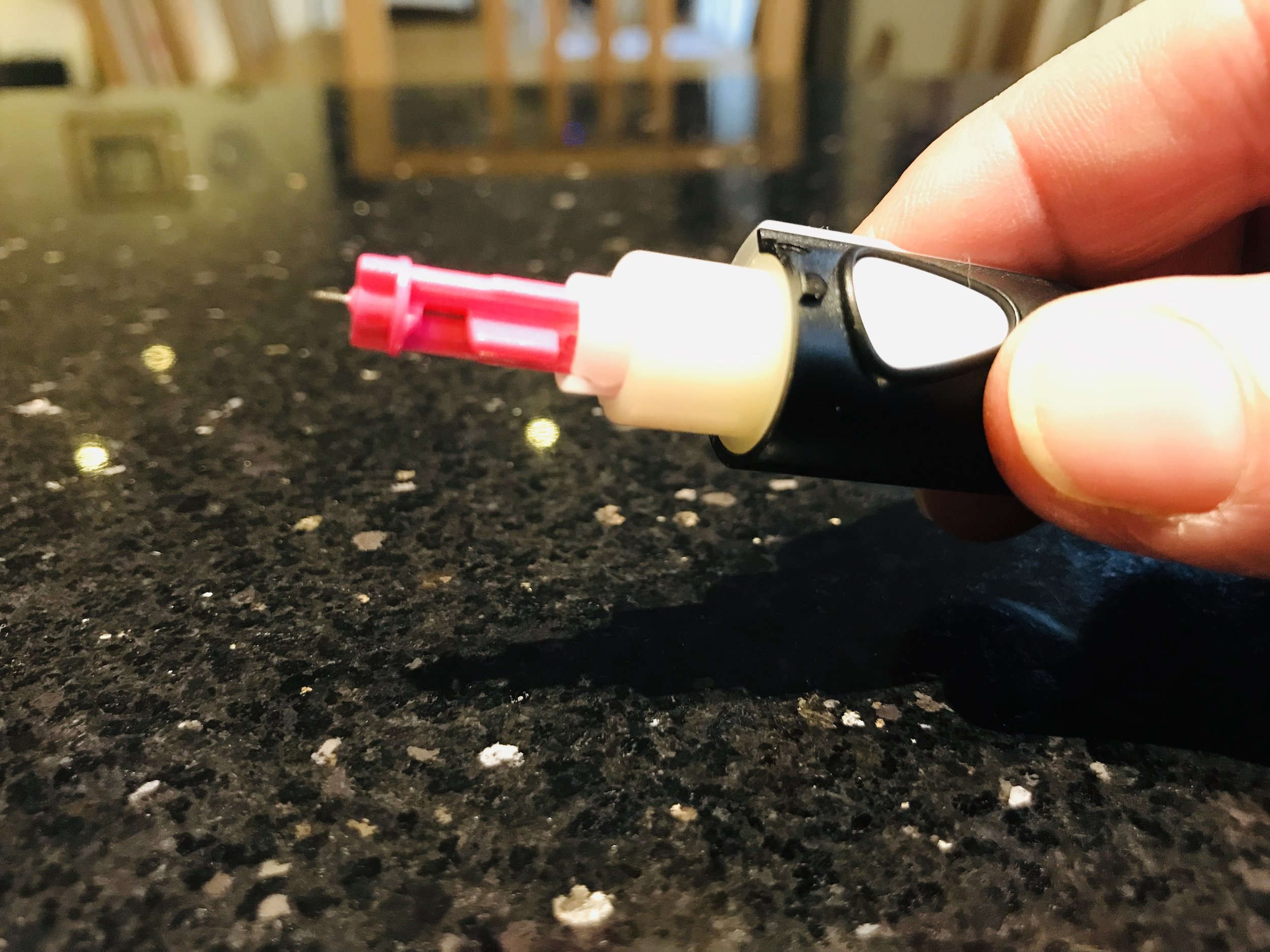 The Lancet Needle for checking glucose levels