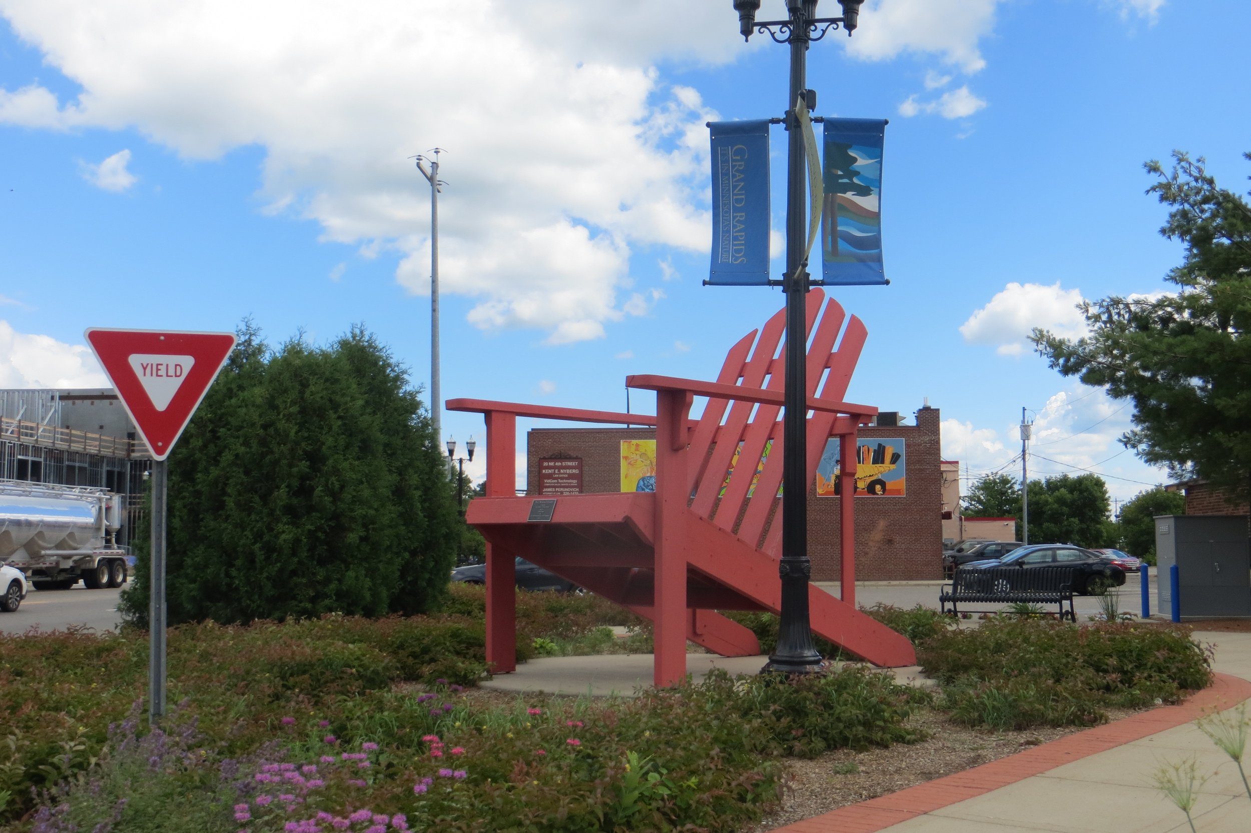 Paul Bunyan's Chair in Grand Rapids, Minnesota