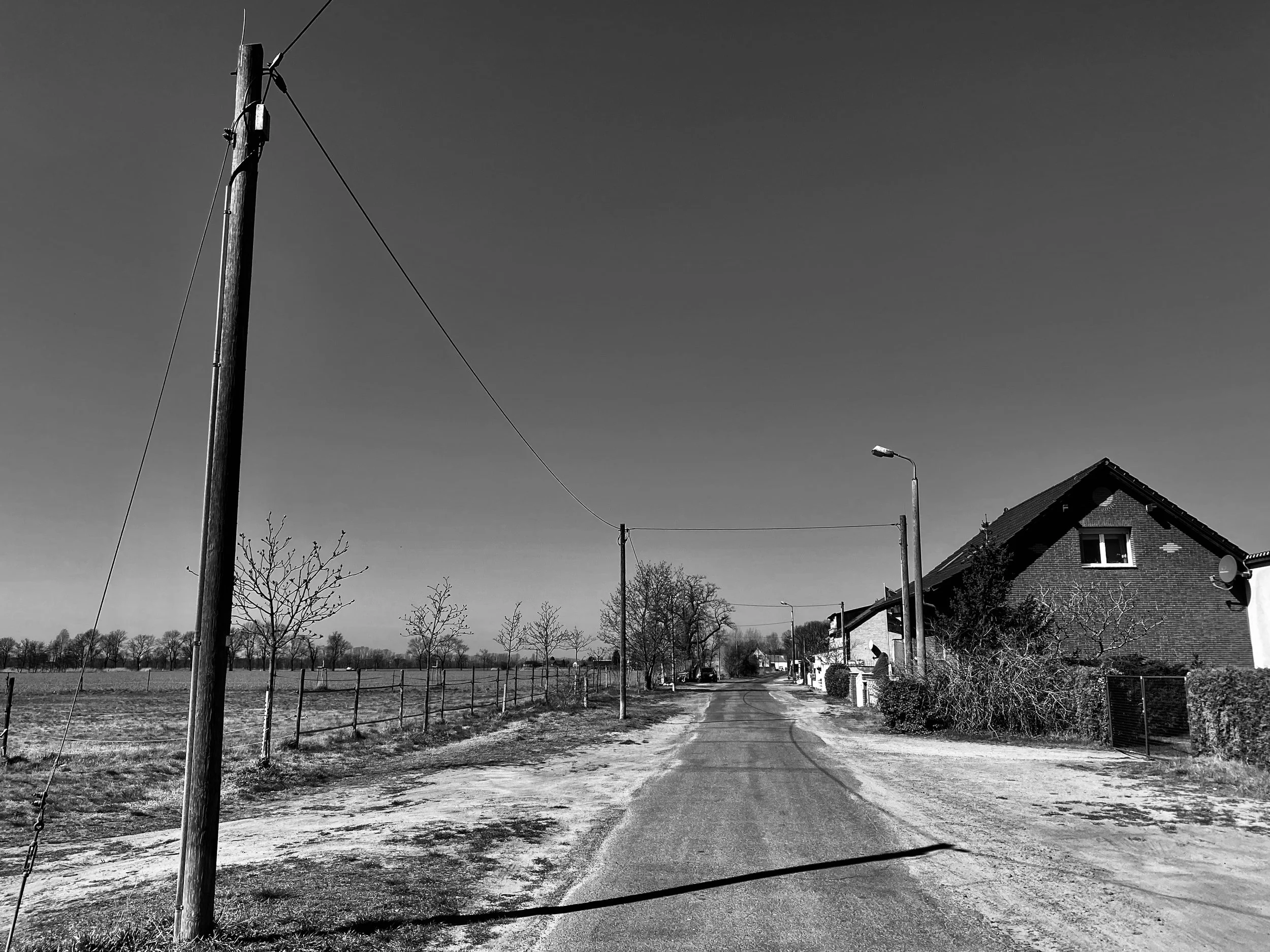 Dorfstraße in Brandenburg - 2021