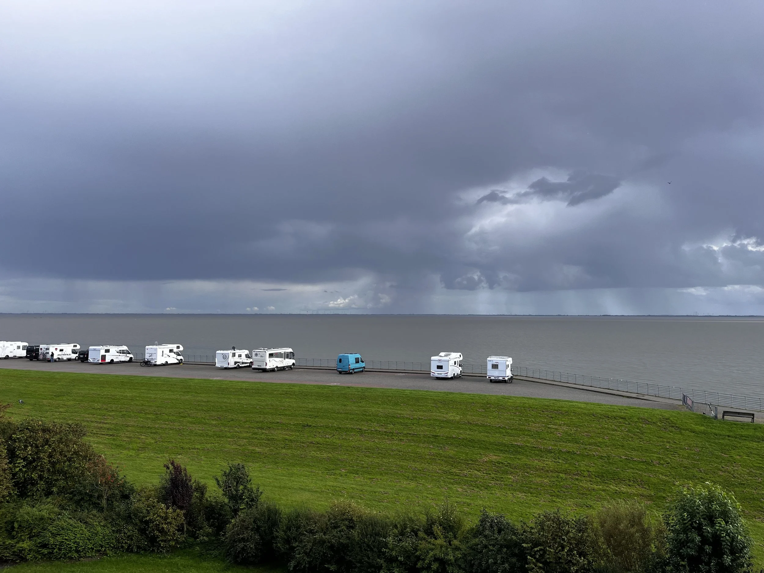  The Blue Caravan at the seaside, 2022 