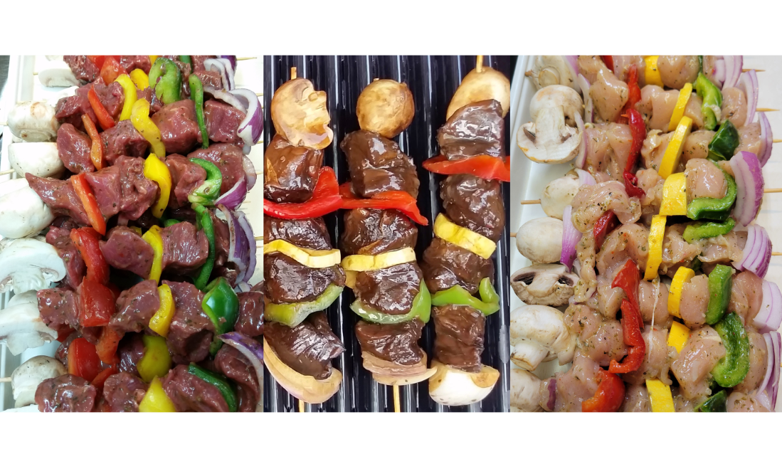 Marinated Shishkabobs, pack of 10