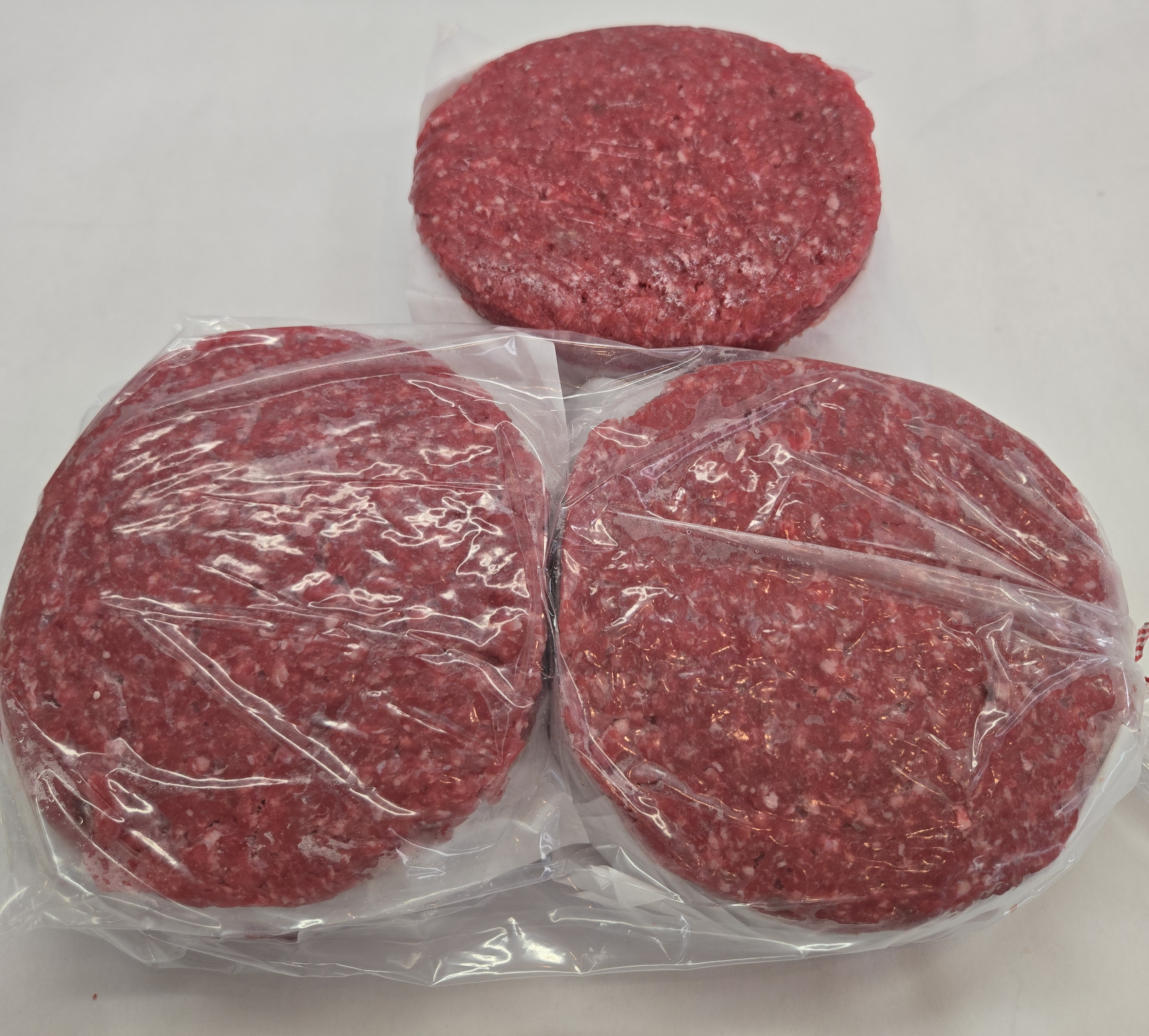 Ground Sirloin Hamburger Patties, pack of 10