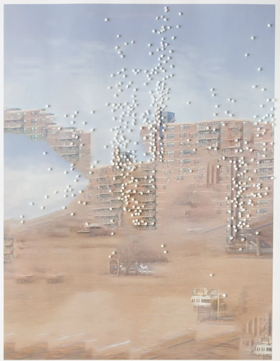 Pet Milk #02, 2025, inkjet and thread on paper, 11” x 8.5”