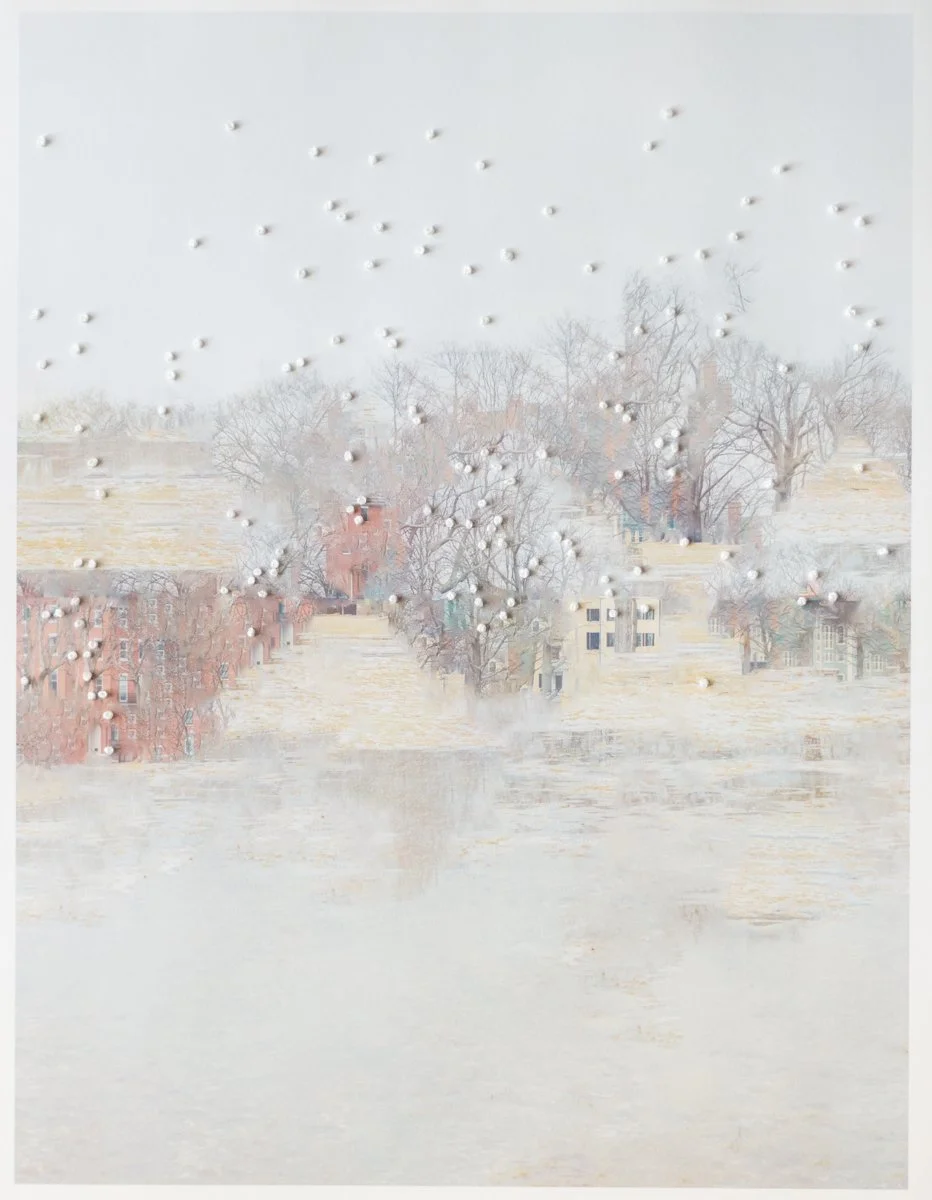 Pet Milk #07, 2025, inkjet and thread on paper, 11” x 8.5”