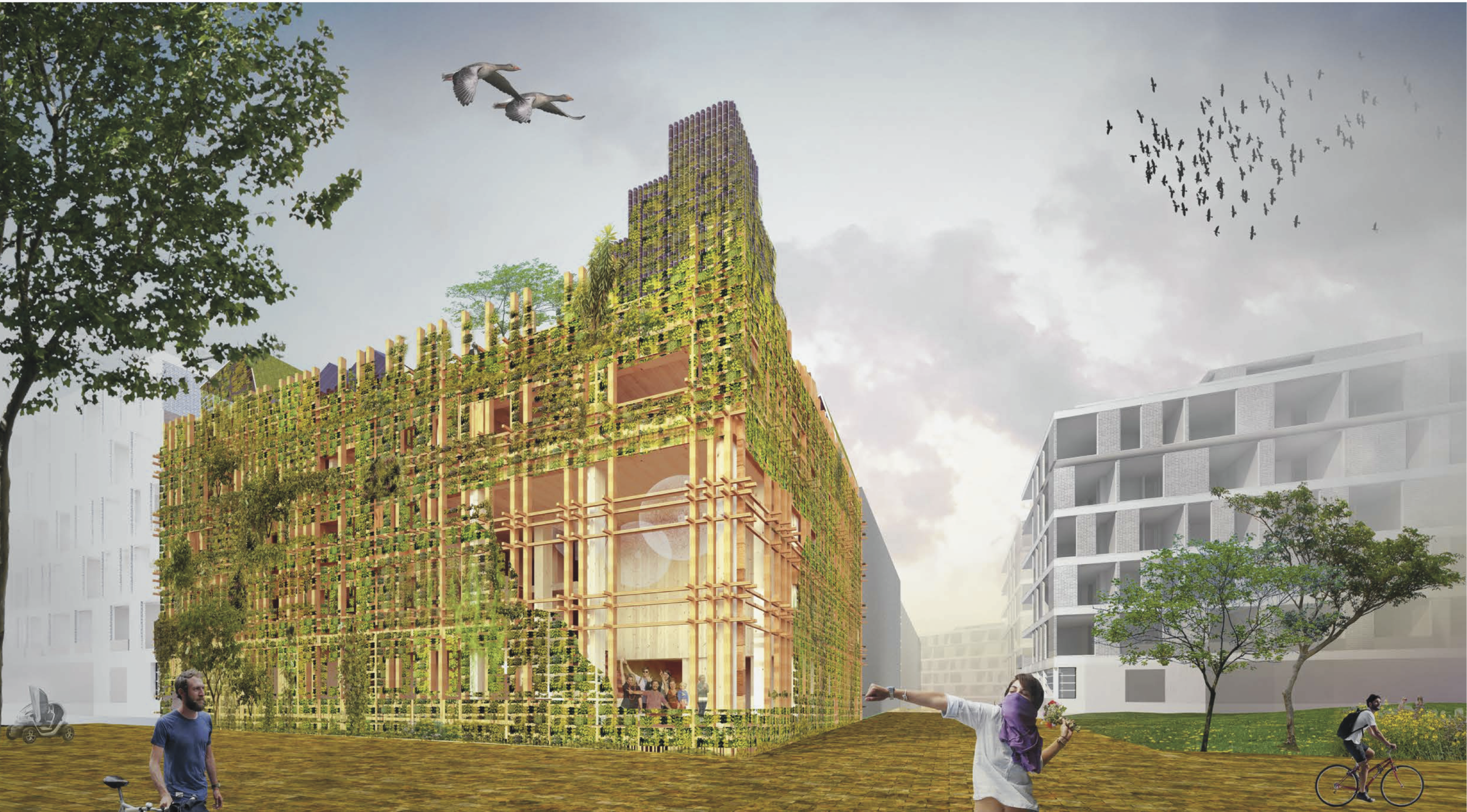 De Warren met Natuurinclusieve Gevel (c) Natrufied Architecture