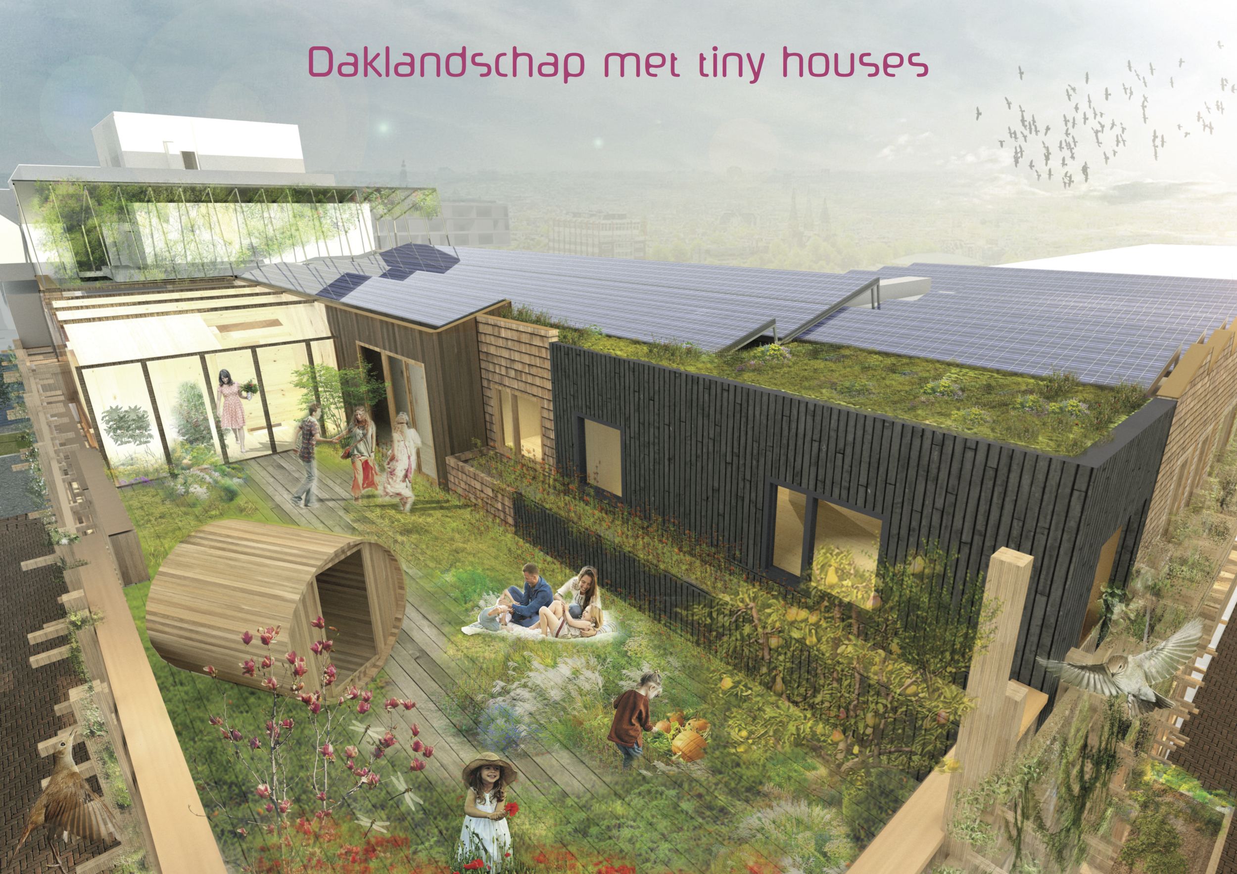 Groen, ontspanning en kwaliteit op het dak (c) Natrufied Architecture