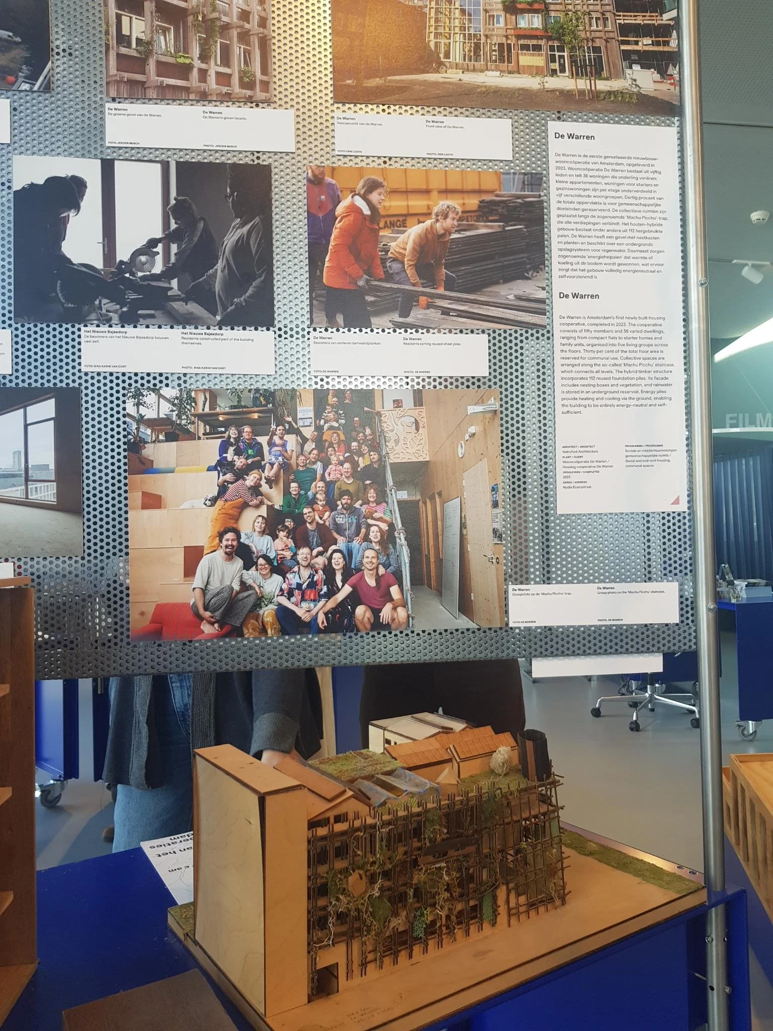 De Warren in Arcam expositie 'Samen bouwen: Wooncoöperaties Amsterdam'