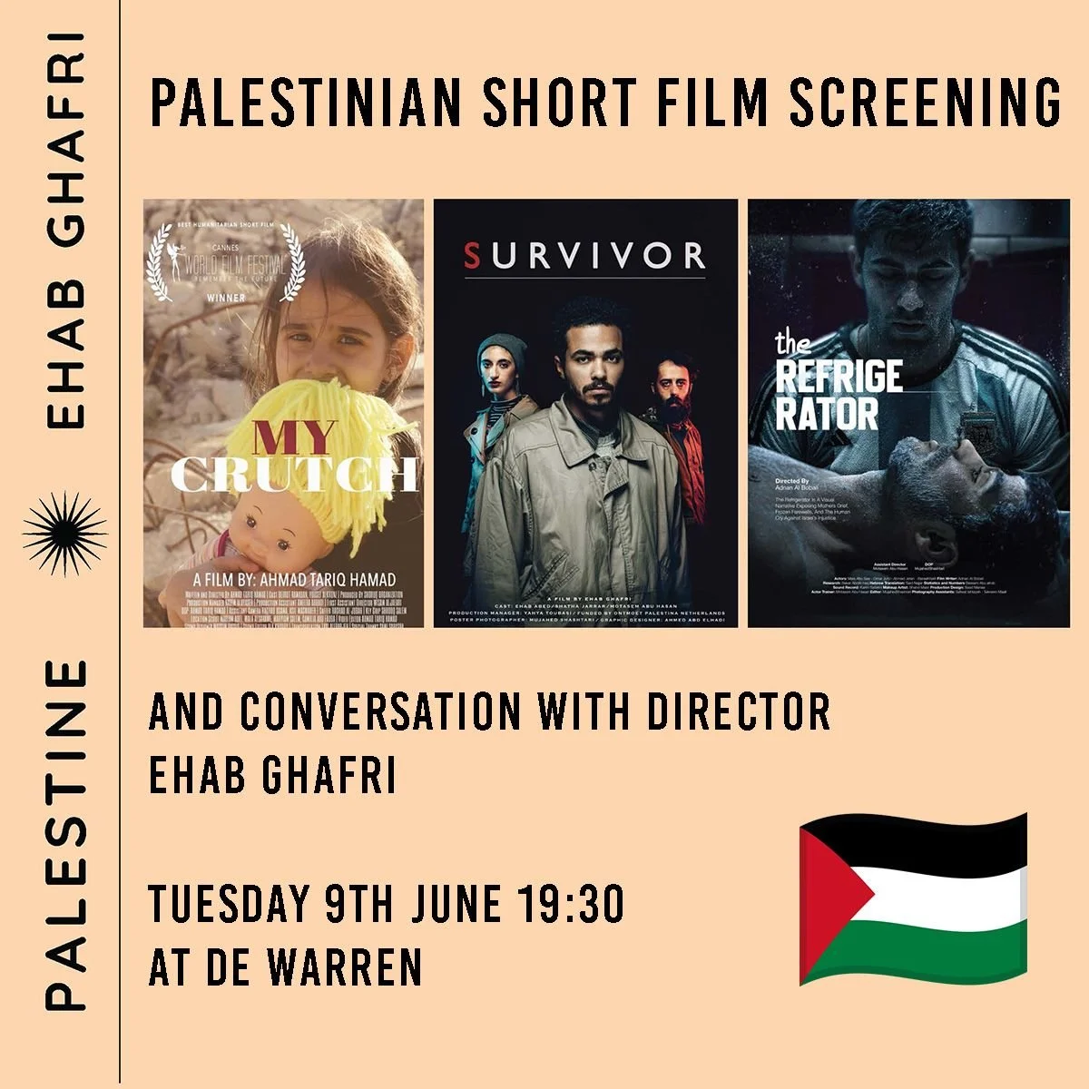 PALESTINIAN SHORT FILM SCREENING + CONVERSATION AT DE WARREN