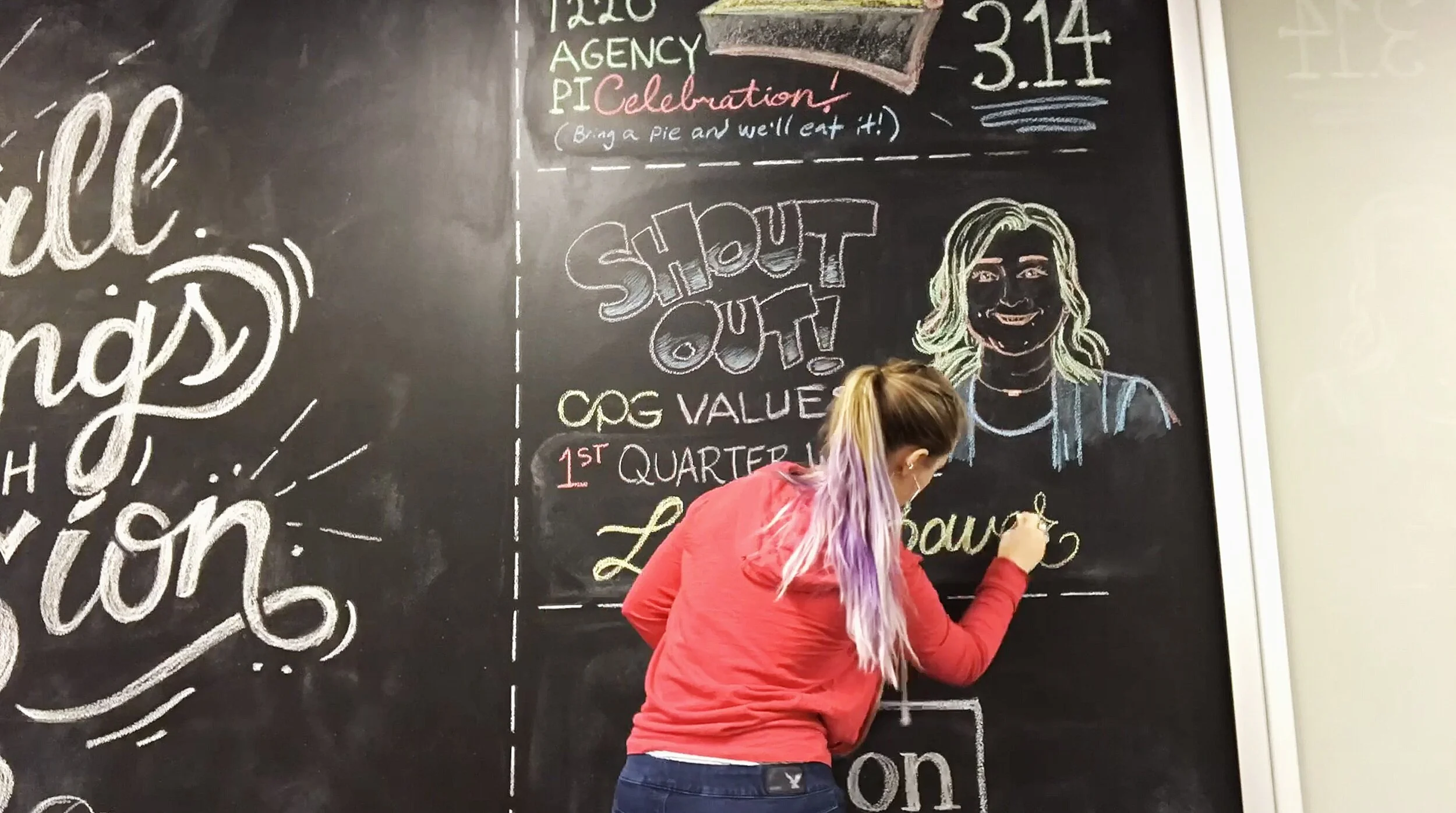 Agency Chalk Wall