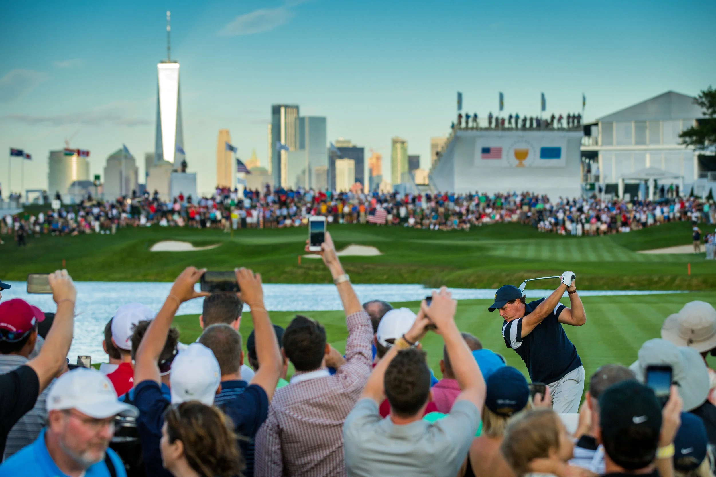 Phil Mickelson, 2017 Presidents Cup Matches. Liberty National Golf Club, Jersey City, New Jersey. Canon 1DX, EF 70-200mm f2.8L