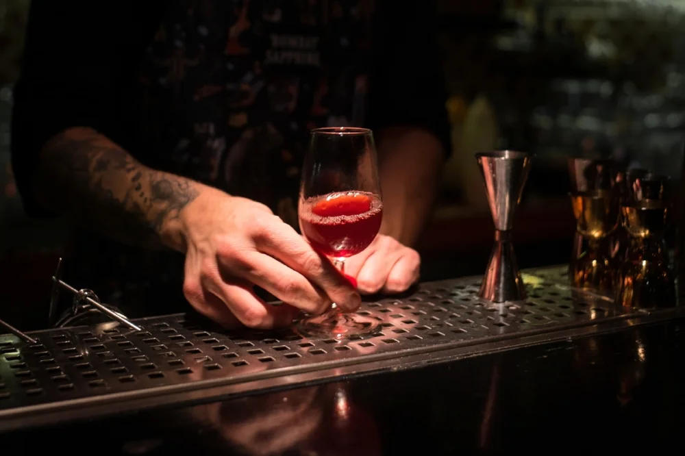 Christmas in a glass. The Gin Joint, Athens. Sony A9, Leica 35mm f1.4 Summilux