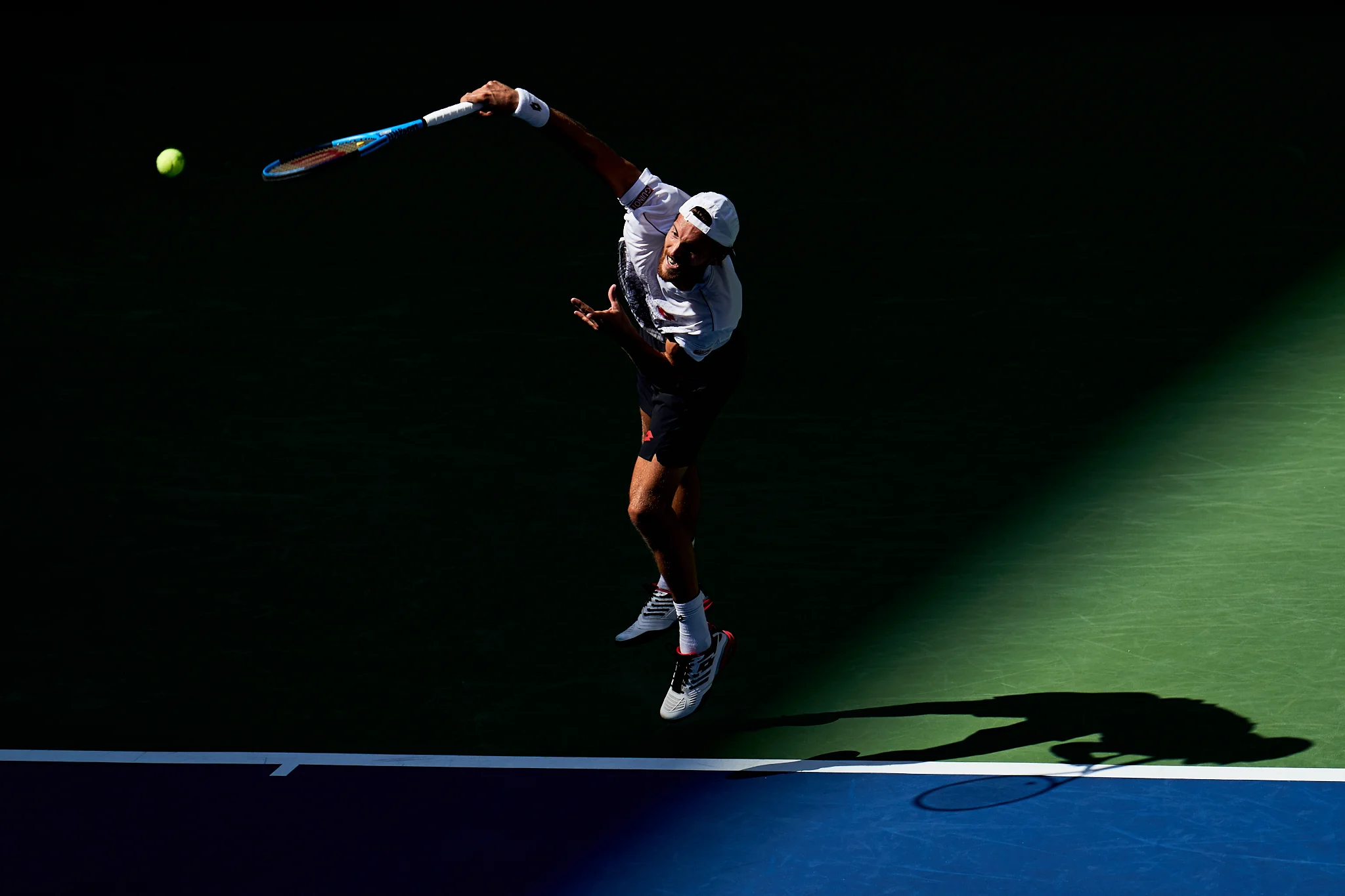 Joào Sousa, Arthur Ashe Stadium, 4th round Men’s Singles Sony A9, Sony 400mm f2.8 GM-OSS
