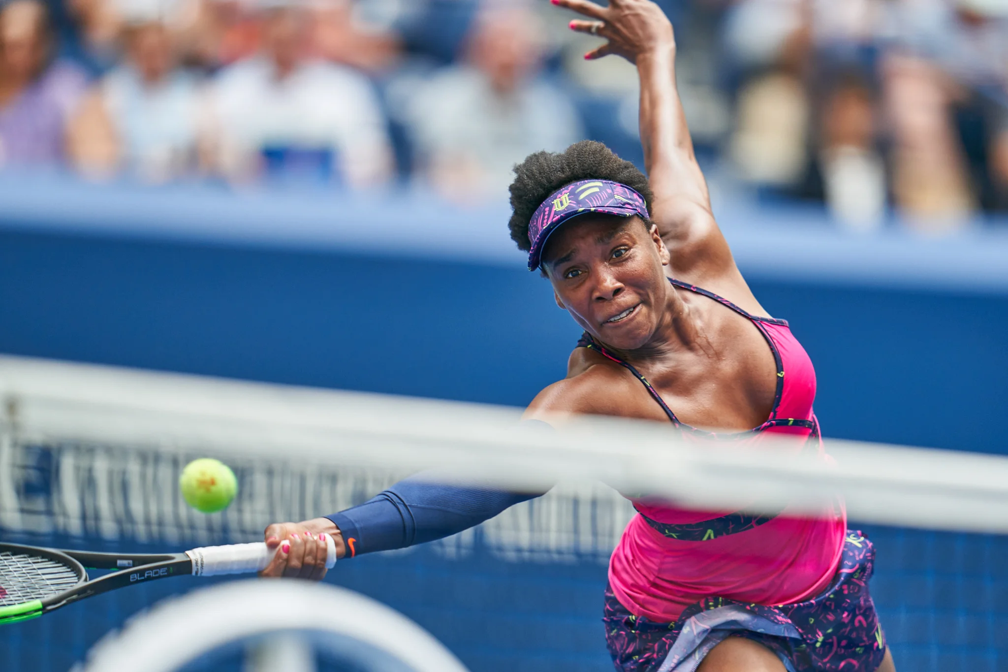 Venus Williams, Arthur Ashe Stadium, 1st round Women’s Singles Sony A9, Sony 400mm f2.8 GM-OSS