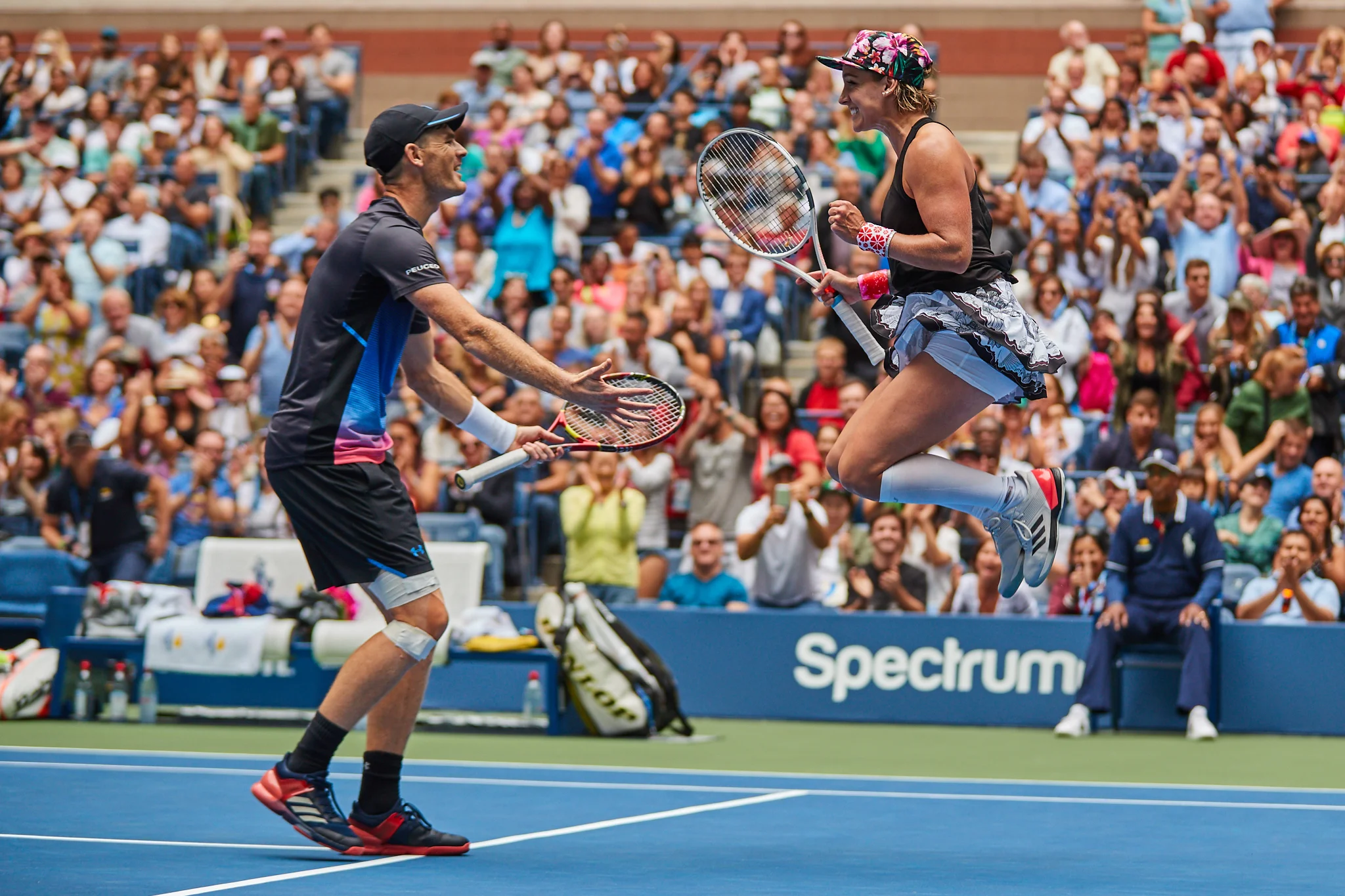 Jamie Murray and Bethanie Mattek-Sands, Arthur Ashe Stadium, Mixed Doubles Final Canon EOS 1DXm2, EF-L 70-200mm f2.8 II