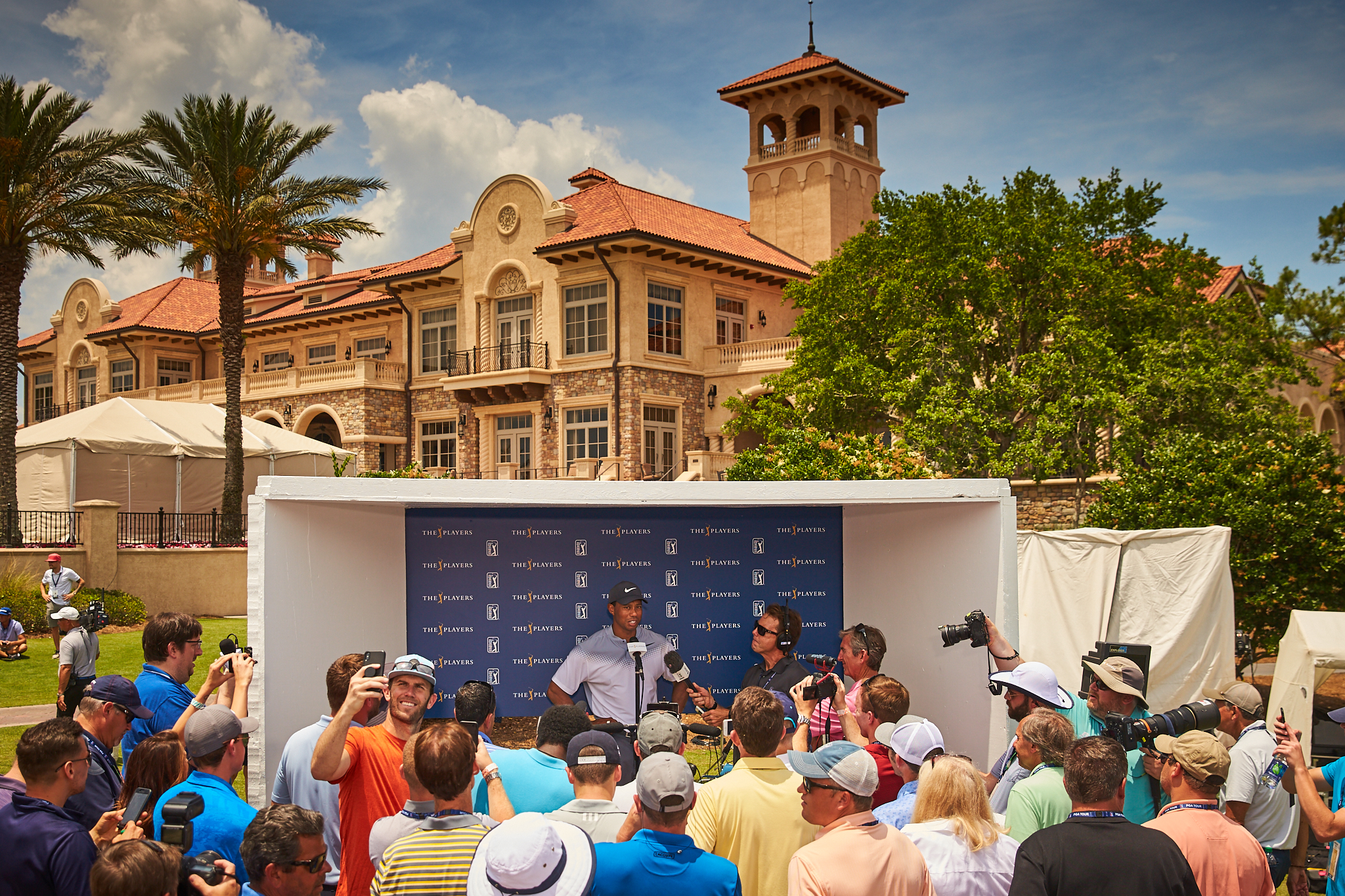 Tiger Woods and friends, 2018 The Players Championship, TPC Sawgrass for the PGA Tour. Canon 1DX, Canon EF 24-70mm f2.8L