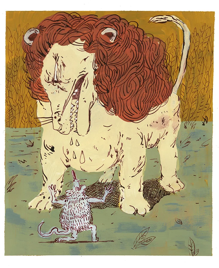 The Lion and the Mouse (from the Aesop's Fable)
