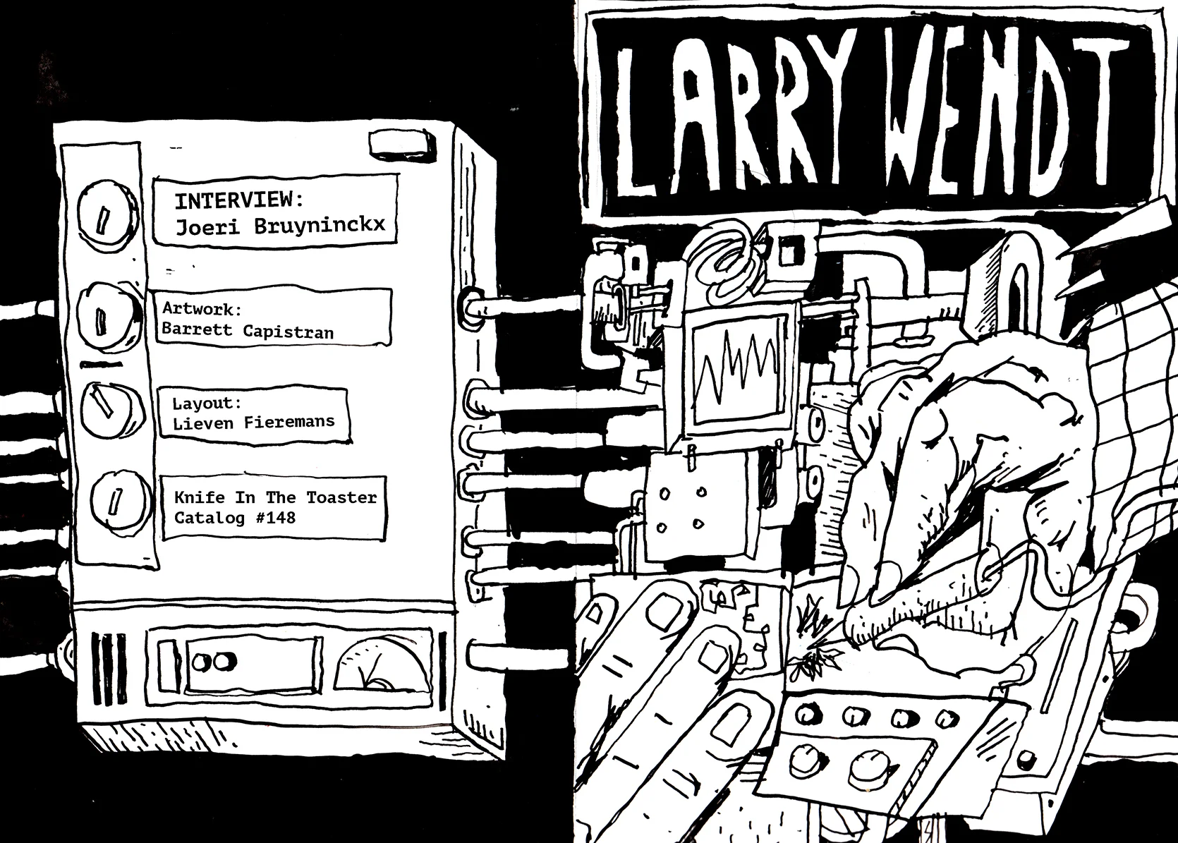 Cover for Larry Wendt Interview Zine