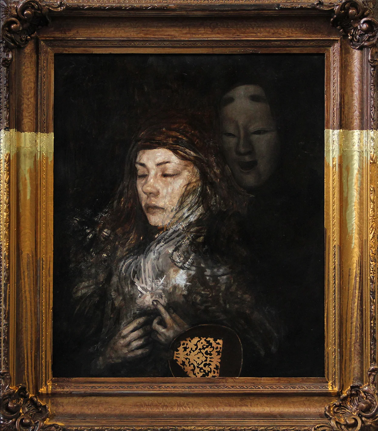 Rumination Oil on panel, antique frame, 34" x 39", 2017 available