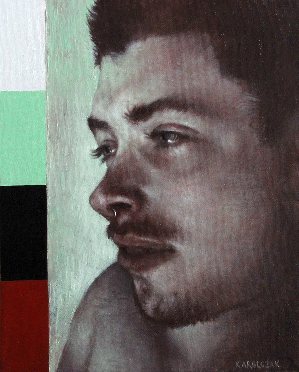Disclosure Oil on canvas, 10" x 14", 2017 available