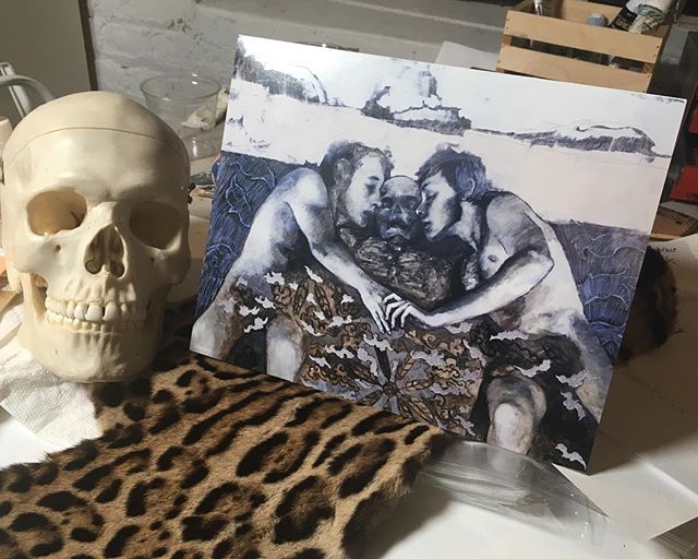 Barely in time for #halloween I have 5x7 ($15+2 ship) and 8x10 ($28+4 ship) limited (edition of 34) prints of &ldquo;The Embrace&rdquo;. DM me to purchase! 🔪🖤 They are printed on Fuji crystal archive paper. (Not ink jet). These are also a reward pr