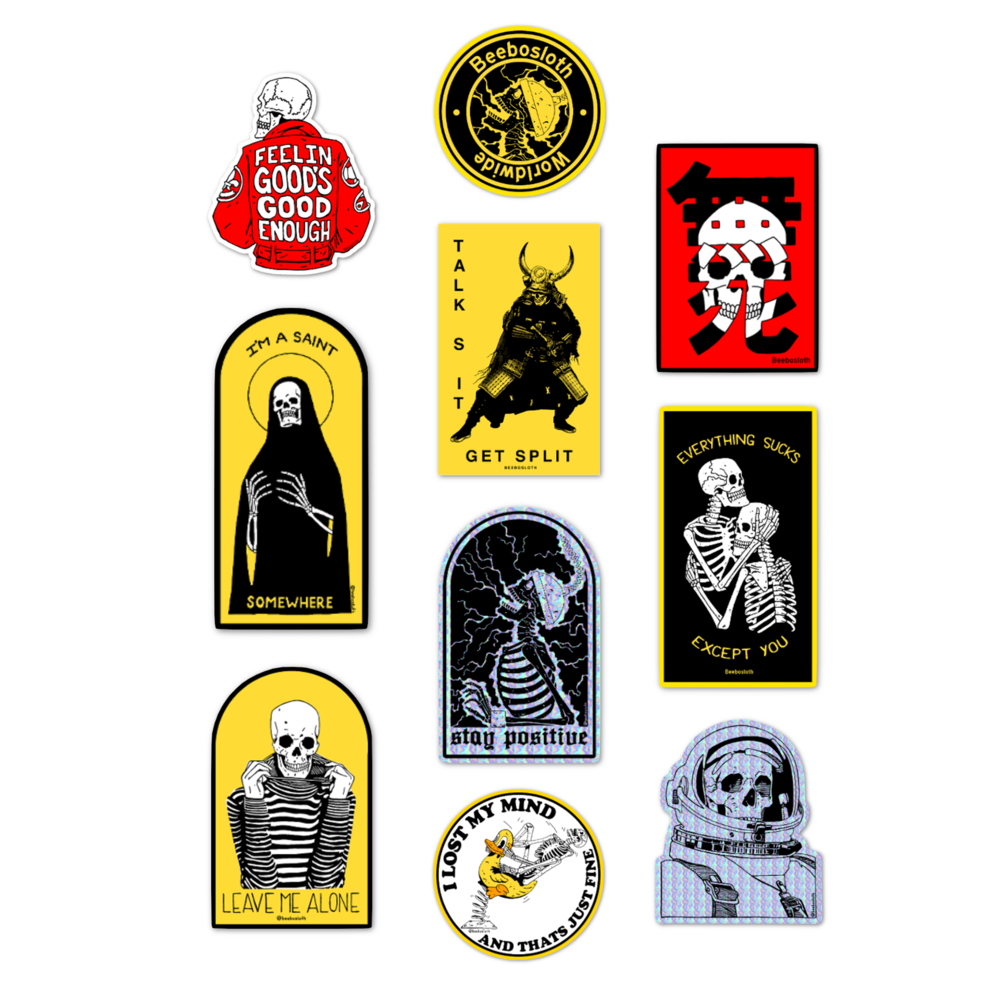Electric City Sticker Pack Beebosloth
