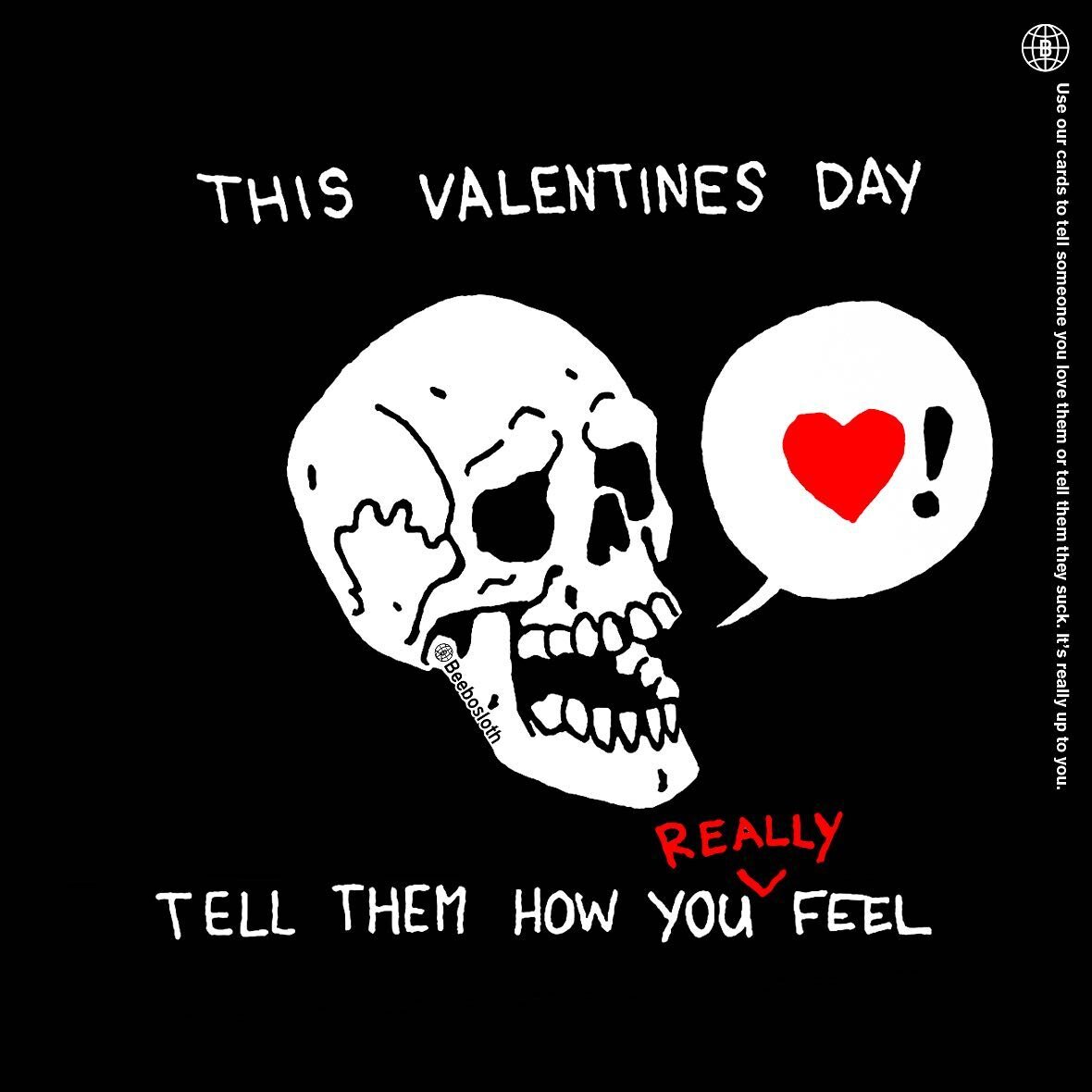 *read the fine print
.
.
.
#beebosloth #vday #valentines #skull #badtattoo #crookedteeth #heart #heartdrawing #shouting #doodle