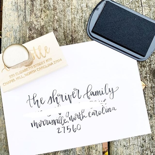 Sending some summer snail mail Add some flair with a custom return address stamp - available on our website! •_•_•_#handletterit #moderncalligraphy #handlettering #handlettered #calligraphy #lettering #letters #modernlettering #togeth.jpg