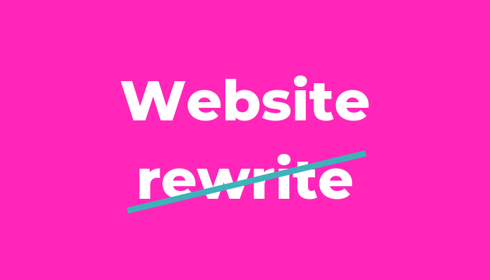 How to rewrite your website content