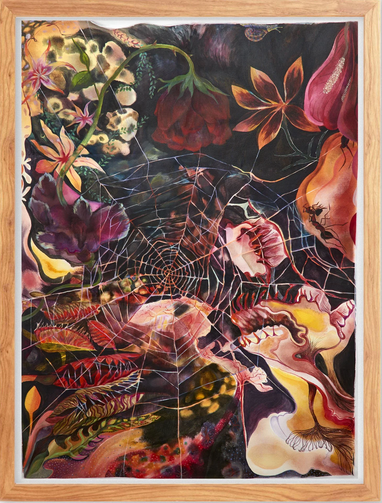 Night Garden 2024 21.5 x 29" acrylic on canvas