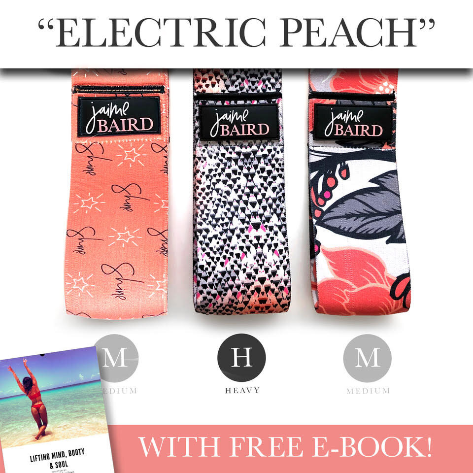 Electric Peach Booty Beautiful Band Set with FREE eBook