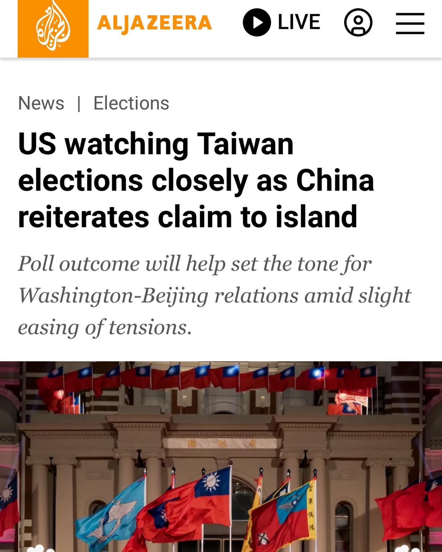 First story of the year: the US role in Taiwan&rsquo;s elections and how results will affect cross-strait and US-China relations. Thank you to the experts in the US and voters in Taiwan I interviewed to pull this story together. Full article in my bi