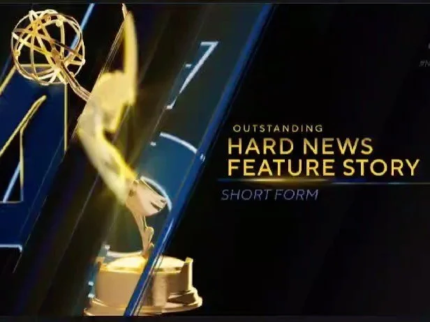 Wow, @wizard_bisan1 and our team AJ+ Reports won an Emmy. It&rsquo;s not lost on me how dystopian it feels to celebrate while Bisan is trapped, reporting under Israeli bombardment in Gaza. She should&rsquo;ve been here receiving the award with us. 

