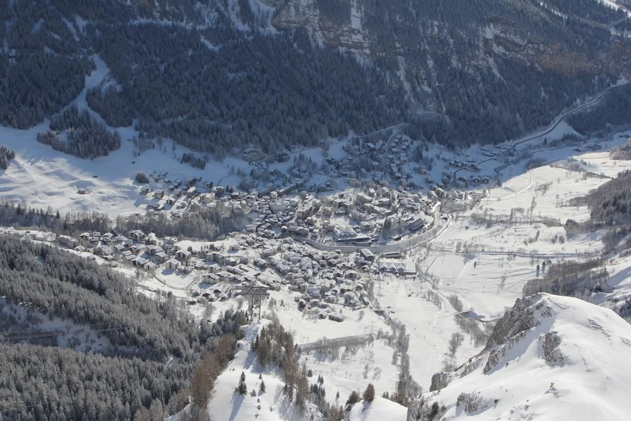 Leukerbad, a thermal spa high up in the Swiss Alps