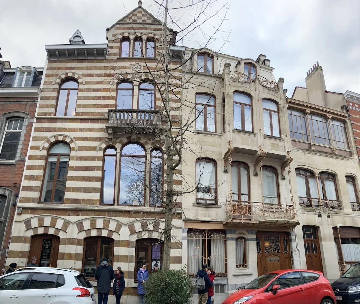 Facades of Art Nouveau buildings