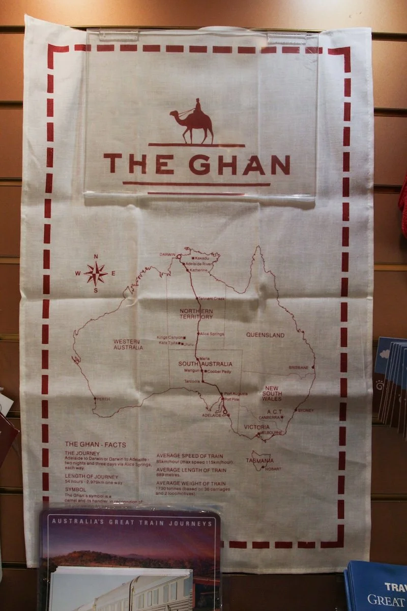tea towel with map of Australia