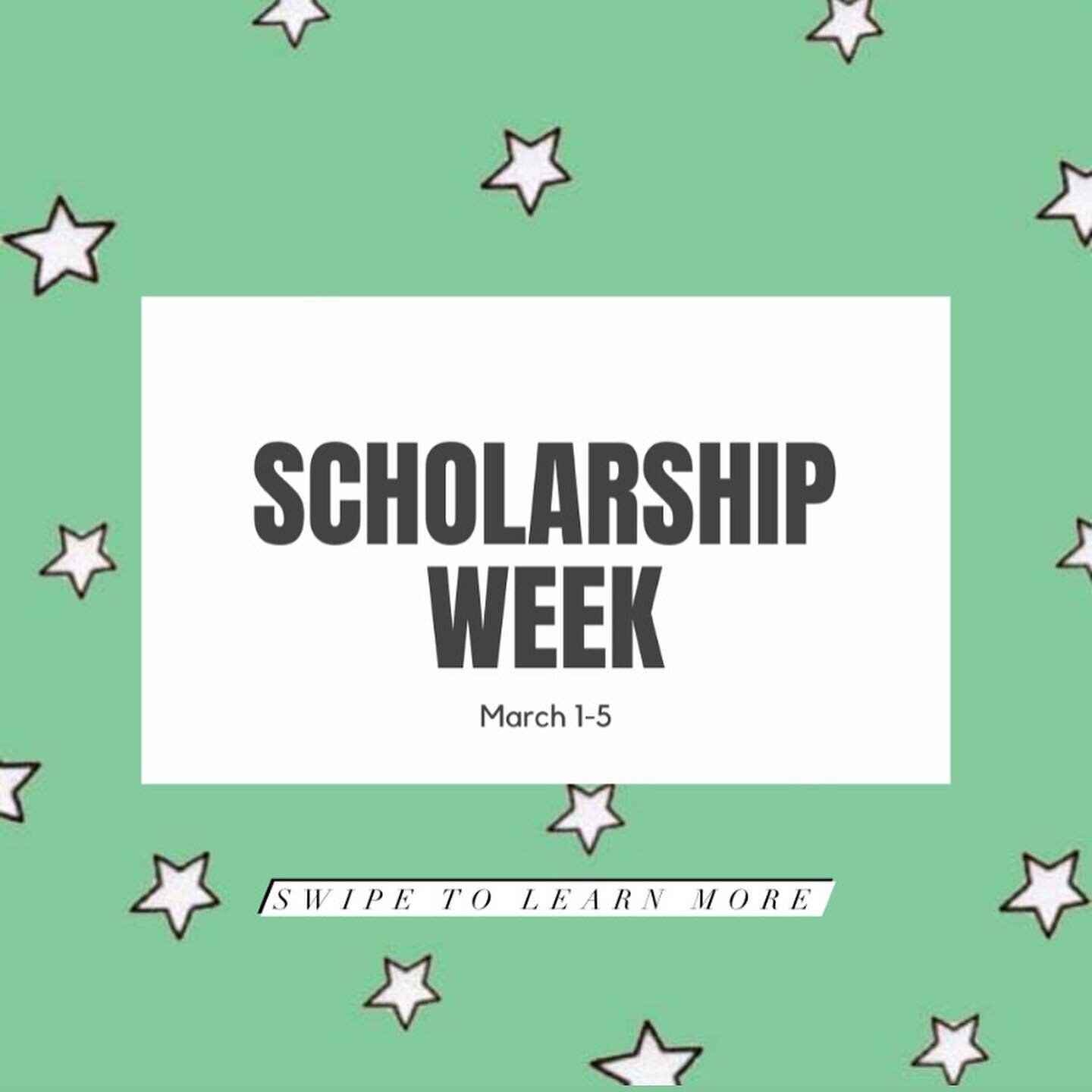 Scholarship Week is March 1-5!!

Links in bio to sign up for events🤍 #scholarshipweek