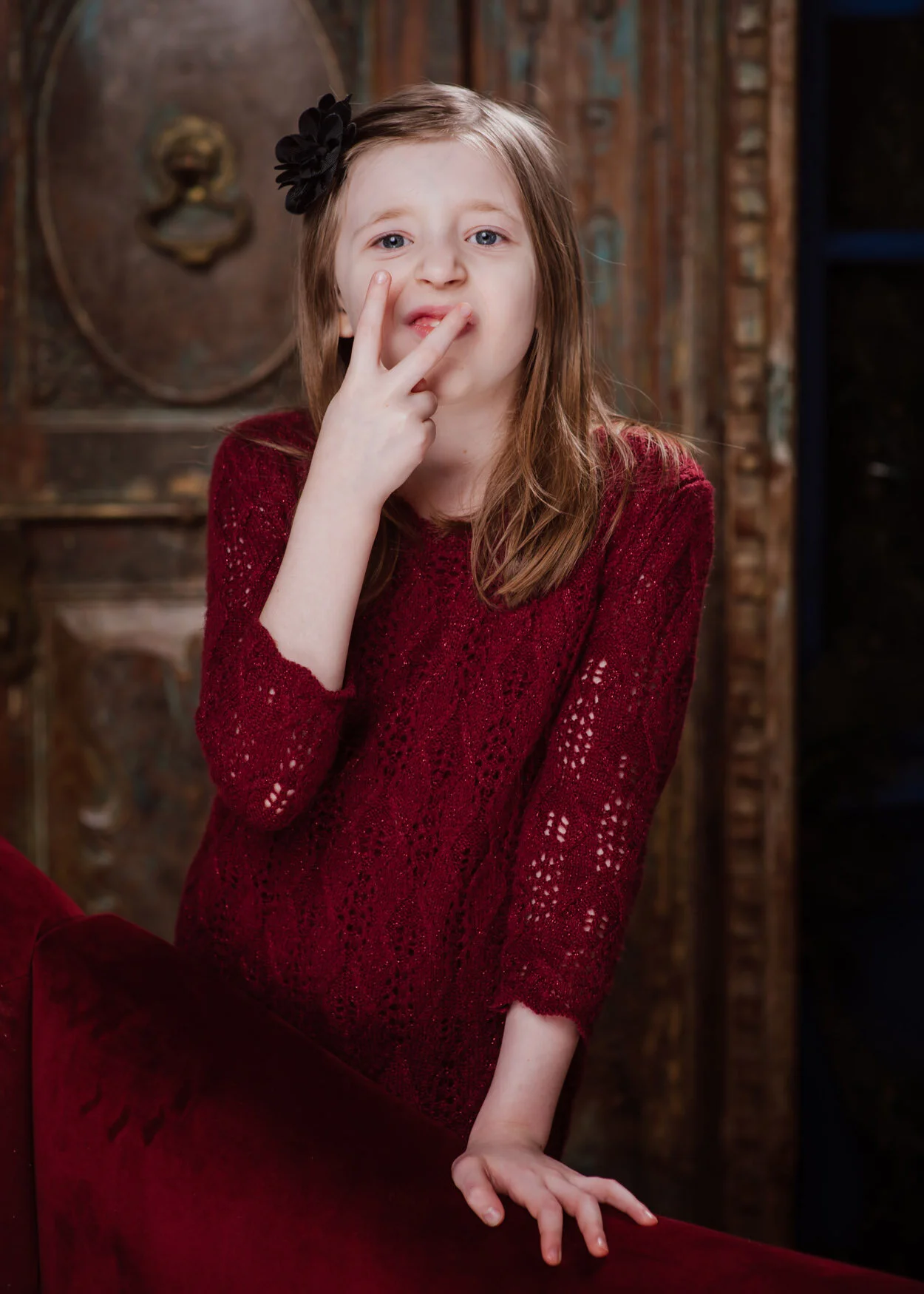 It’s something that lurks inside a seven-year-old! It just comes out in front of a camera!