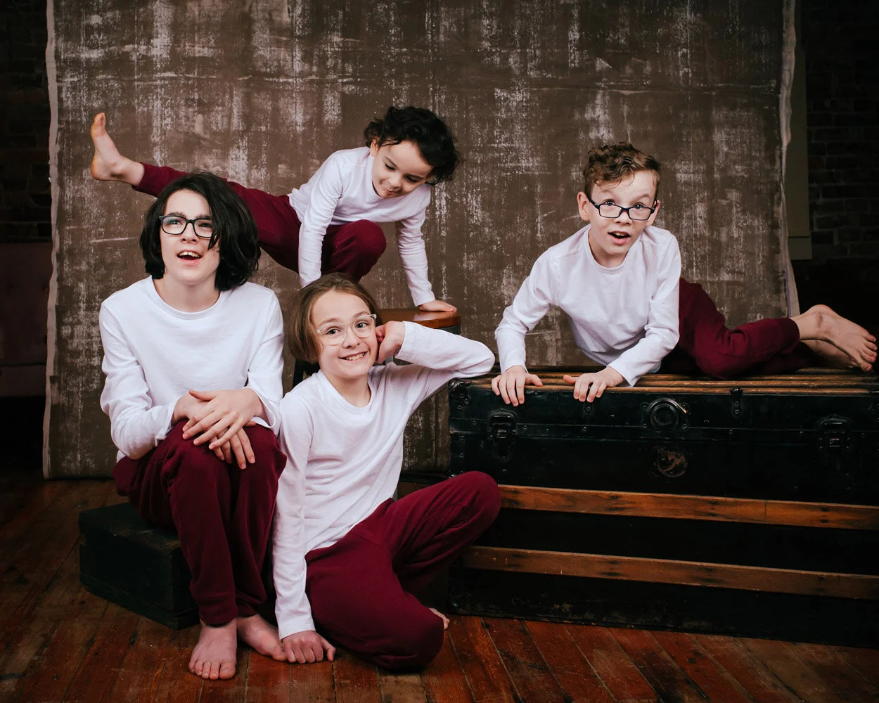 My favorite- if you don’t have ninja kicks in your family photos, you might be missing out. :)