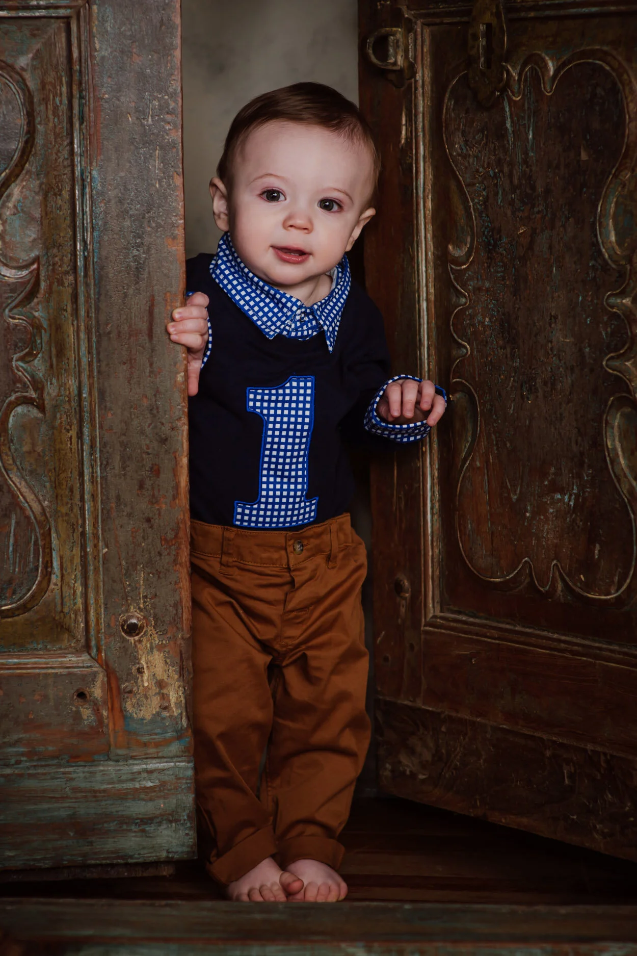 …but it didn’t take him long to warm up for the camera