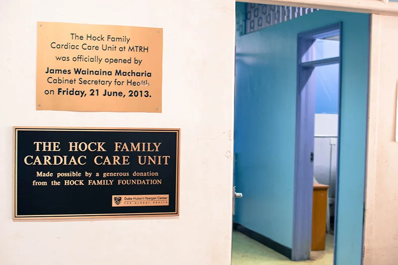 The 10-bed Hock Family Cardiac Care Unit was dedicated in 2013.
