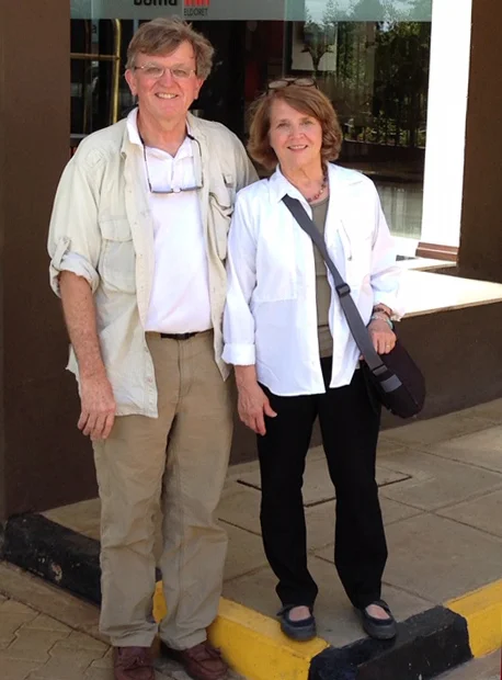 John and Dale Lawrence spend several months of the year in Eldoret.