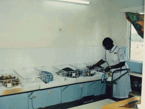 Before the Riley Mother and Baby Hospital was built, the nursery space was very limited.