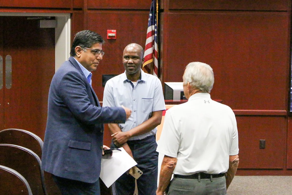 Dr. Adnan Bhutta, Dr. Joram Nyandat and Dr. Jim Lemons