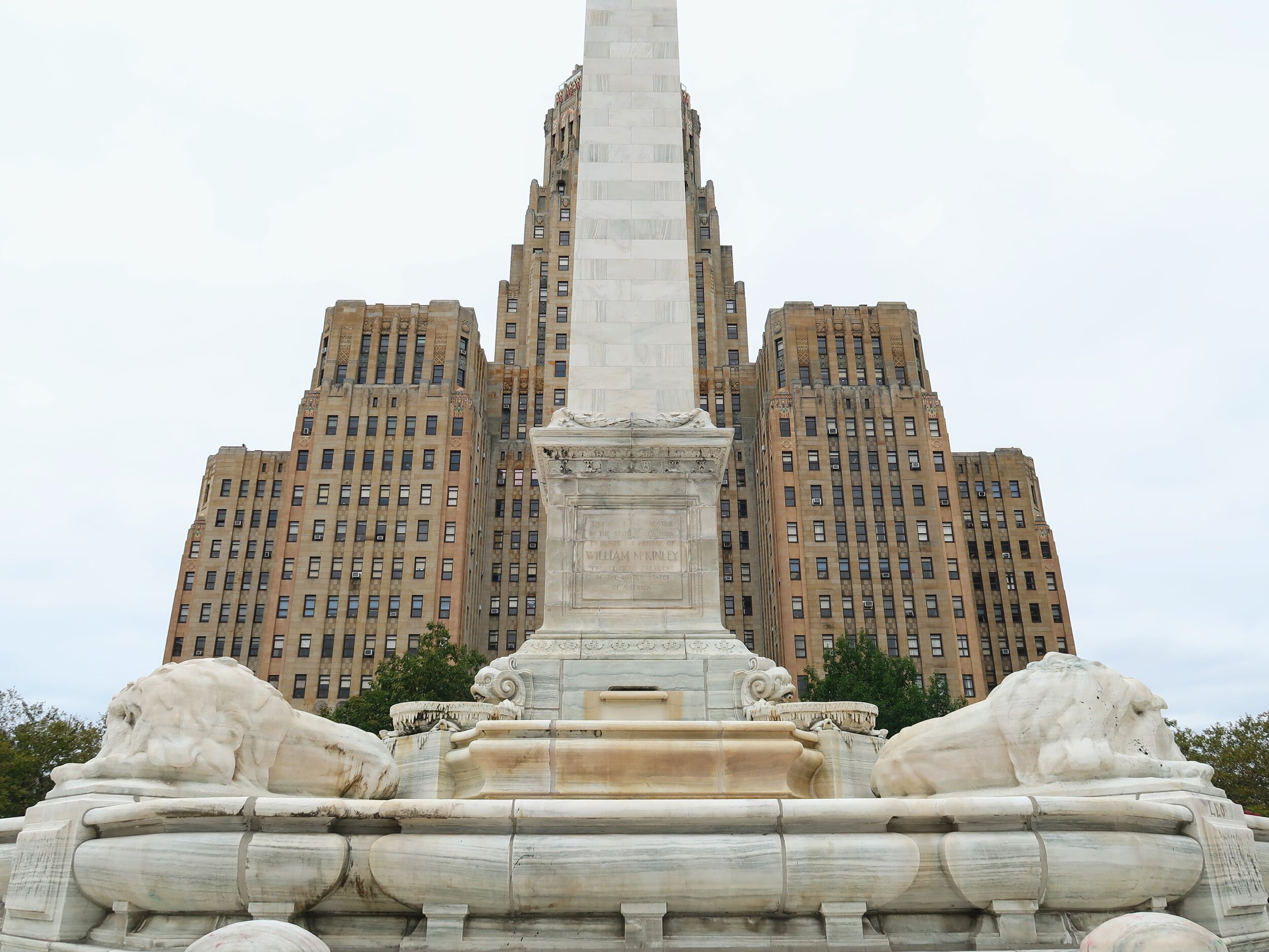 William McKinley's assassination monument in Buffalo, New York