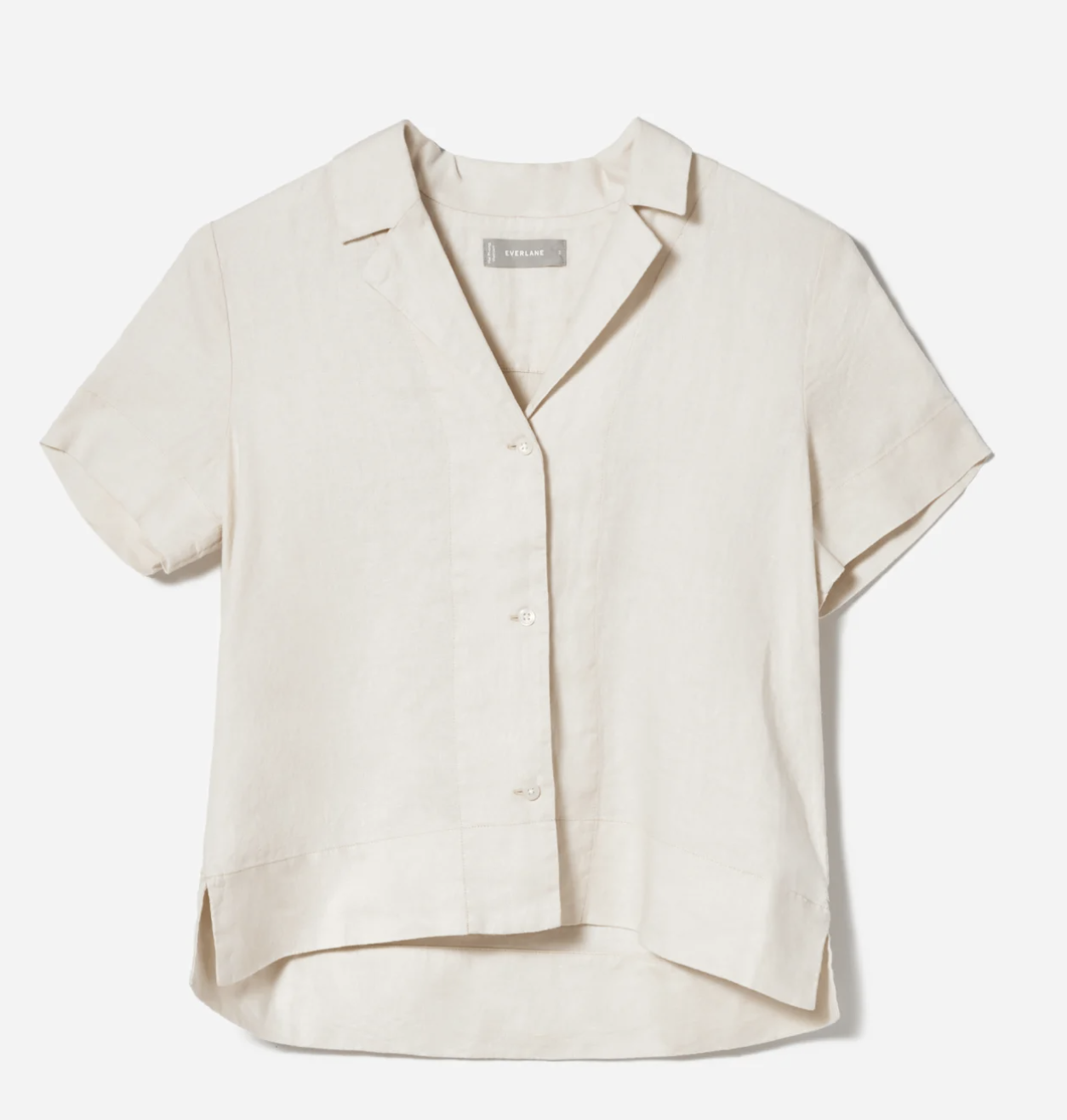 EVERLANE: The Linen Short-Sleeve Notch Shirt