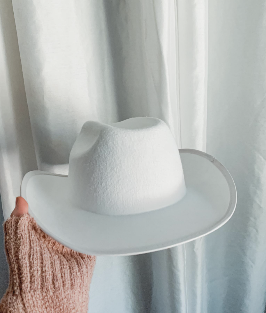 ETSY: Plain White Cowboy Hat